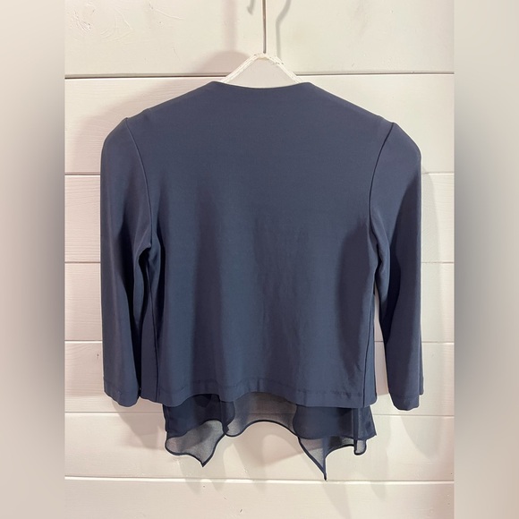 💙 IRIS SETLAKWE – Draped Navy Cardigan – XS - Picture 5 of 8